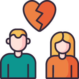 Divorce law icon