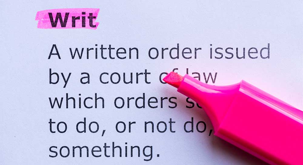 What is a Writ of Summons?